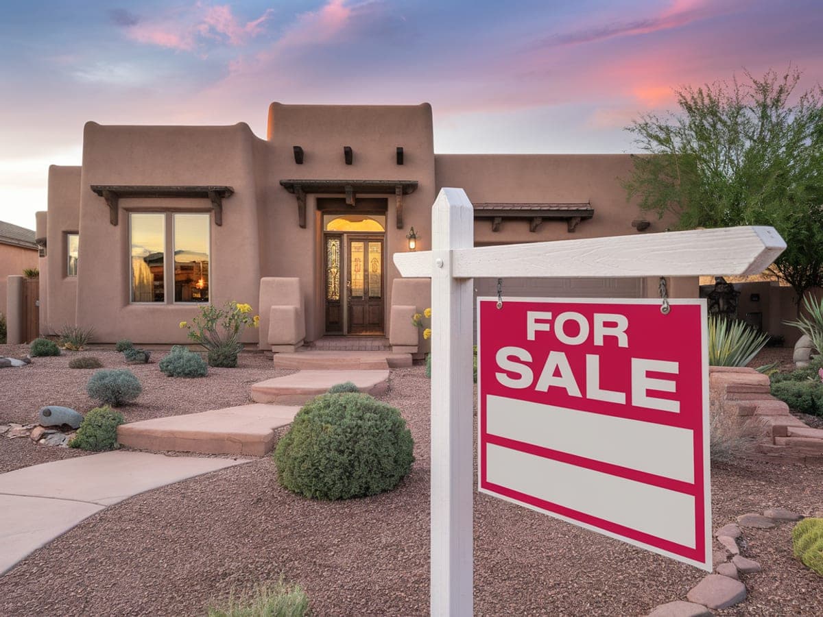 Beautifully staged Southwestern home interior in Albuquerque