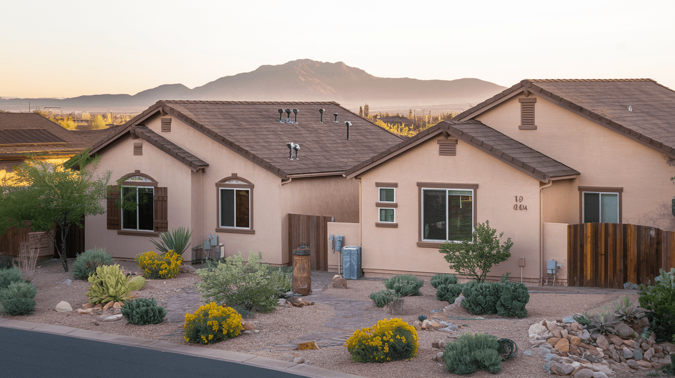 Affordable starter homes in an Albuquerque neighborhood