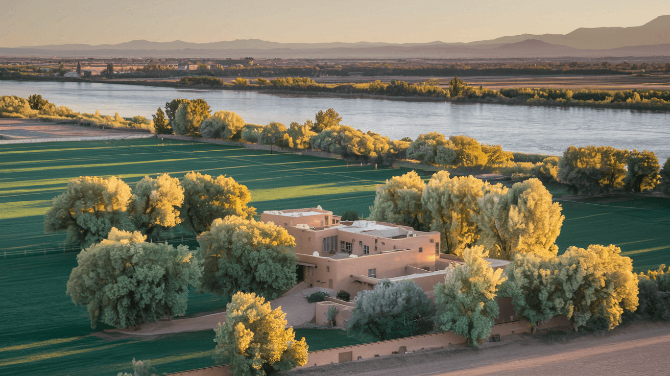 Living in North Valley Albuquerque in 2026: Acequia Culture, Adobe Estates, and What Buyers Pay for Green Space Along the Rio Grande